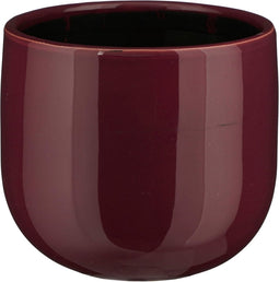 Mica Decorations Bloempot Pablo - 18x18x16 cm - Keramiek - Paars