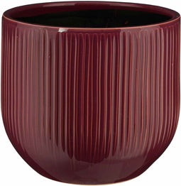 Mica Decorations Bloempot Pablo - 25x25x20 cm - Keramiek - Paars