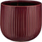 Mica Decorations Bloempot Pablo Rond - 18x18x16 cm - Keramiek - Paars