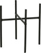 Mica Decorations Bloempot plantenstandaard/verhoger - zwart - H14 x B9,5 cm