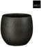 Mica Decorations Bloempot Porto - 17x17x17 cm - Terracotta - Metallic,Antraciet