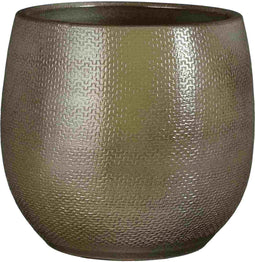 Mica Decorations Bloempot Porto - 23x23x23 cm - Terracotta - Taupe