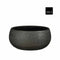 Mica Decorations Bloempot Porto - 27x27x13 cm - Terracotta - Metallic,Antraciet