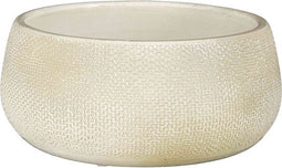 Mica Decorations Bloempot Porto - 27x27x13 cm - Terracotta - Wit