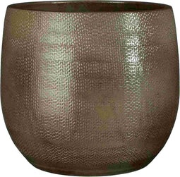Mica Decorations Bloempot Porto - 28x28x28 cm - Terracotta - taupe