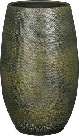 Mica Decorations Bloempot Porto - 30x30x50 cm - Terracotta - Groen