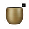 Mica Decorations Bloempot Porto - 32x32x32 cm - Terracotta - Goud,Metallic