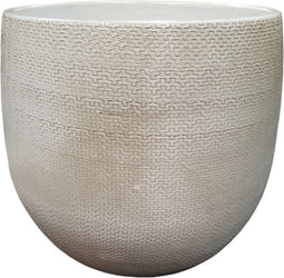 Mica Decorations Bloempot Porto wit 28x28cm