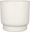 Mica Decorations Bloempot Riva - 26x26x23 cm - Terracotta - Wit