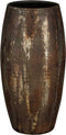 Mica Decorations Bloempot Roel - 24x24x50 cm - Terracotta - rust