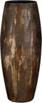 Mica Decorations Bloempot Roel - 28x28x70 cm - Terracotta - rust