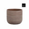 Mica Decorations Bloempot Samuel - 18x18x16 cm - Terracotta - Bruin