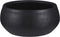 Mica Decorations Bloempot - schaal - zwart - keramiek - 26 x 12 cm - plantenpotten binnen