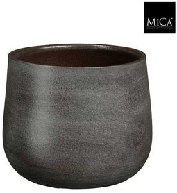 Mica Decorations Bloempot Sevilla - 19x19x16 cm - Terracotta - Bruin