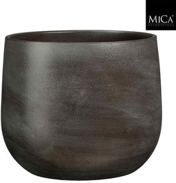 Mica Decorations Bloempot Sevilla - 33x33x28 cm - Terracotta - Bruin