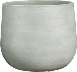 Mica Decorations Bloempot Sevilla - 33x33x28 cm - Terracotta - Grijs