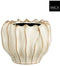 Mica Decorations Bloempot Thom - 23.5x23.5x19 cm - Keramiek - Gebroken Wit