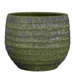 Mica Decorations Bloempot Tobias - 39x39x33 cm - Terracotta - Groen