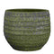 Mica Decorations Bloempot Tobias - 39x39x33 cm - Terracotta - Groen