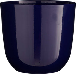 Mica Decorations Bloempot Tusca - 28x28x25 cm - Keramiek - Donker Blauw