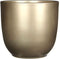Mica Decorations Bloempot Tusca - Voordeelset van 2 bloempotten Keramiek rond Goud - 20 x Ø 22 cm