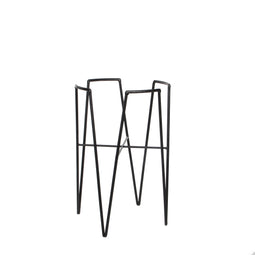 Mica Decorations Blom Plant Stand - L25 x W25 x H38 cm - Metal - Black