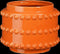 Mica Decorations Boaz Bloempot - H19 x Ø22 cm - Keramiek - Oranje