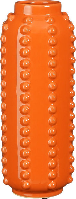 Mica Decorations Boaz Vaas - H30 x Ø11 cm - Keramiek - Oranje