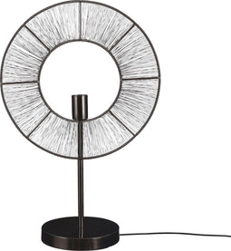 Mica Decorations Bodil Tafellamp - L40 x B20,5 x H61 cm - Metaal - Zwart
