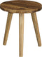 Mica Decorations Bold Bijzettafel - H28 x Ø26 cm - Gerecycled Hout - Bruin