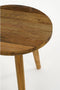 Mica Decorations Bold Bijzettafel - H28 x Ø26 cm - Gerecycled Hout - Bruin