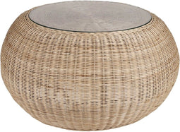 Mica Decorations Bolsena Tuin Tafel - 82x82x43 cm - Rotan - Lichtbruin