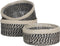 Mica Decorations Bonaparte Mand voor Planten - Set van 3 - H13 x Ø30 cm - Jute - Zwart