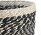 Mica Decorations Bonaparte Mand voor Planten - Set van 3 - H13 x Ø30 cm - Jute - Zwart
