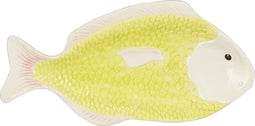 Mica Decorations Bord Vis - L29 x B14 x H2 cm - Keramiek - Lichtgroen