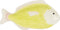 Mica Decorations Bord Vis - L29 x B14 x H2 cm - Keramiek - Lichtgroen