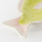 Mica Decorations Bord Vis - L29 x B14 x H2 cm - Keramiek - Lichtgroen