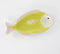 Mica Decorations Bord Vis - L29 x B14 x H2 cm - Keramiek - Lichtgroen