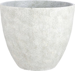 Mica Decorations Bravo Bloempot voor buiten - H40 x Ø45 cm - Lichtgewicht Kunststof - Lichtgrijs Slate