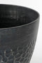Mica Decorations Bravo Outdoor Plant Pot - H26 x Ø30.5 cm - Black hammered