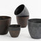 Mica Decorations Bravo Outdoor Plant Pot - H26 x Ø30.5 cm - Black hammered