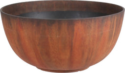 Mica Decorations Bravo Schaal - H26 x Ø55 cm - Poly - Roest