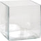 Mica Decorations Britt Vaas - L20 x B20 x H20 cm - Vierkant - Transparant