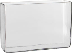 Mica Decorations Britt Vaas - L30 x B10 x H20 cm - Rechthoek - Transparant