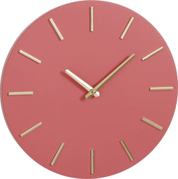 Mica Decorations Brixen Wandklok - Ø36 cm - Roze