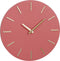Mica Decorations Brixen Wandklok - Ø36 cm - Roze