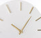 Mica Decorations Brixen Wandklok - Ø36 cm - Wit