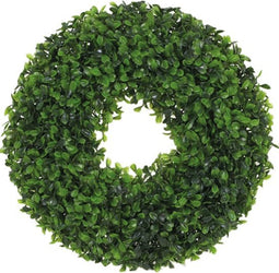 Mica Decorations Buxus Krans - 34x34x8 cm - Polyethyleen - Groen