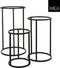 Mica Decorations Cachet Plantenstandaard - Set van 3 - Zwart