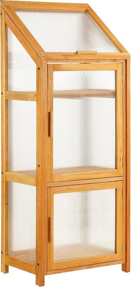 Mica Decorations Caminia Kweekkas - L60 x B42 x H152 cm- Mahoniehout